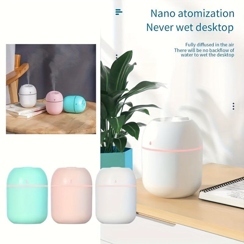 7.44 oz USB Portable Cool Mist Humidifier & Aromatherapy Diffuser