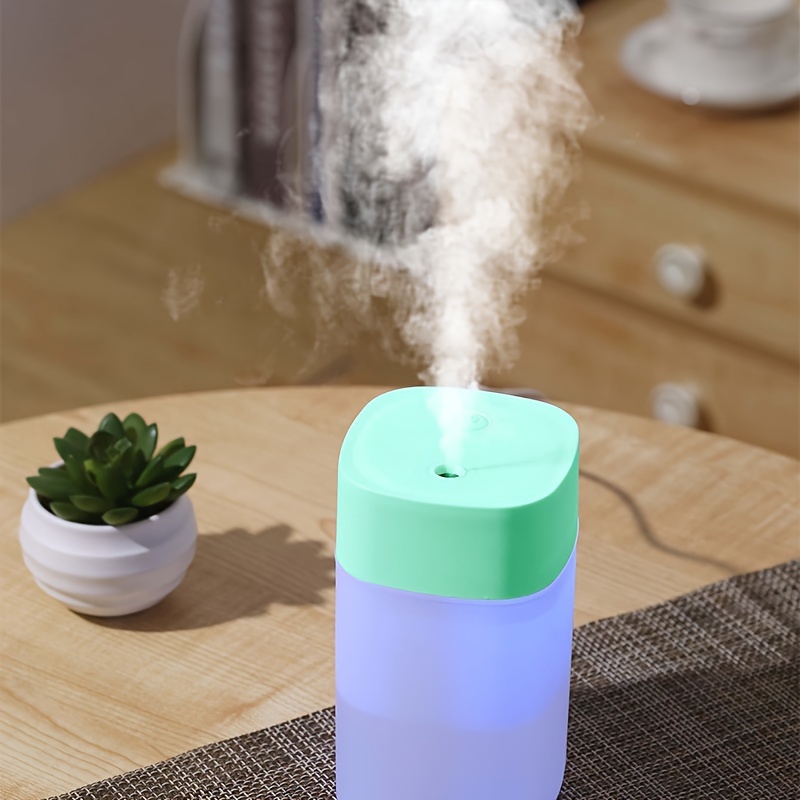 Ultra-Quiet USB Mini Humidifier — 400 mL Capacity + LED Night Light