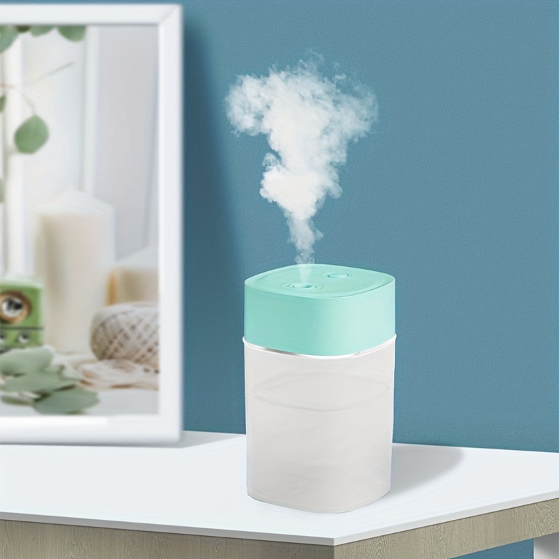 Ultra-Quiet USB Mini Humidifier — 400 mL Capacity + LED Night Light