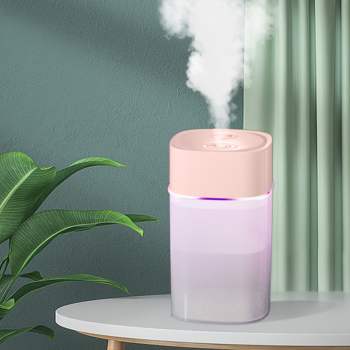 Ultra-Quiet USB Mini Humidifier — 400 mL Capacity + LED Night Light