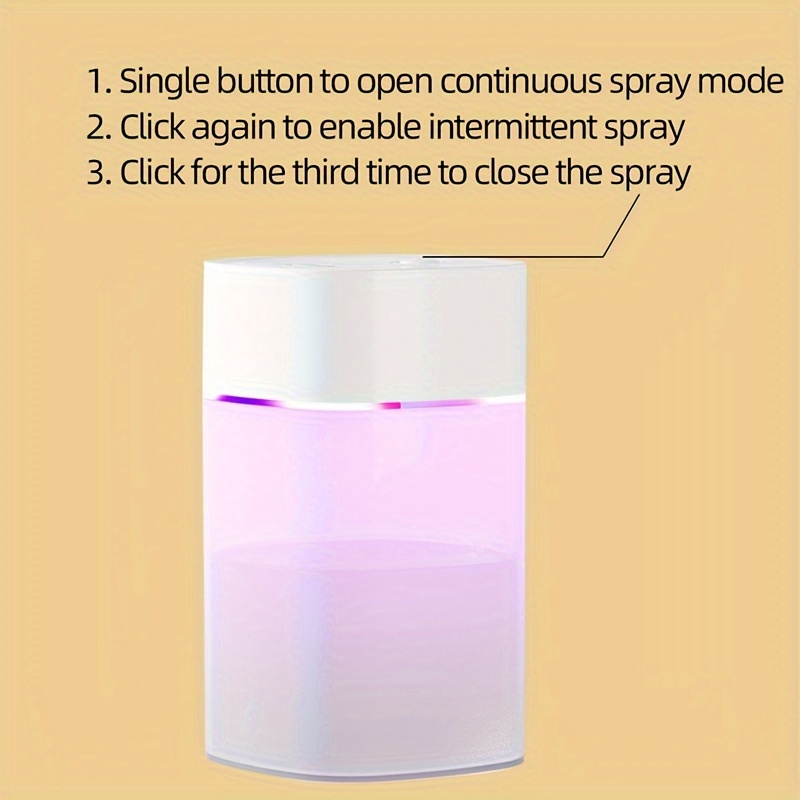 Ultra-Quiet USB Mini Humidifier — 400 mL Capacity + LED Night Light