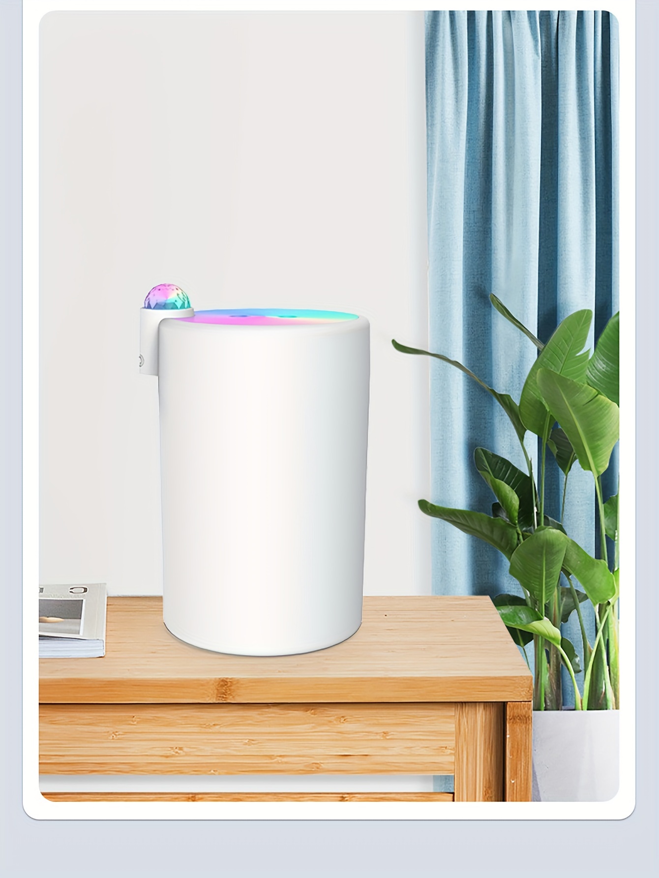 2000ml Large Dual-Mist Marquee Humidifier, Home USB Bedroom Desk Quiet Dense Mist with Night Light Ambient Lamp Multi-Function Dual-Port Humidifier Detail Image 1