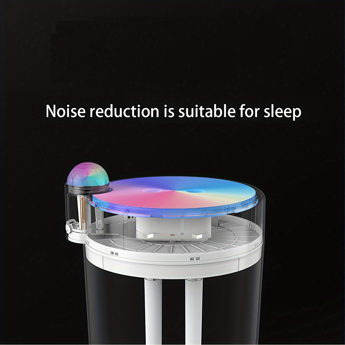 Marquee 2000ml Dual-Mist USB Humidifier with Night Light