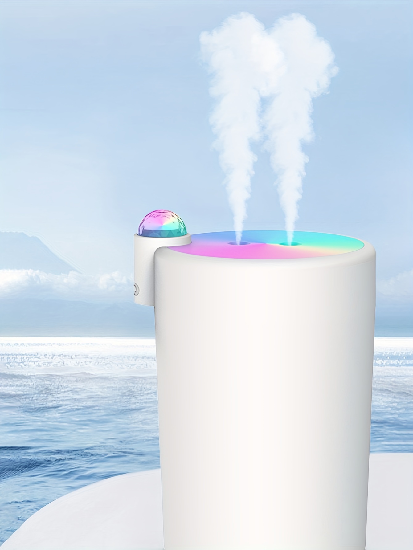 Marquee 2000ml Dual-Mist USB Humidifier with Night Light