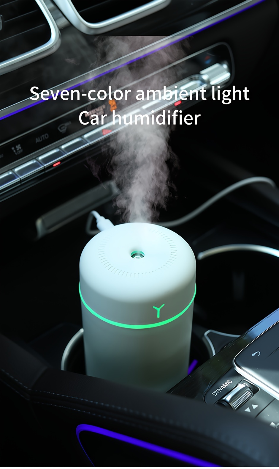 USB Portable Humidifier — 1L Ultrasonic, for Desks, Cars, Travel