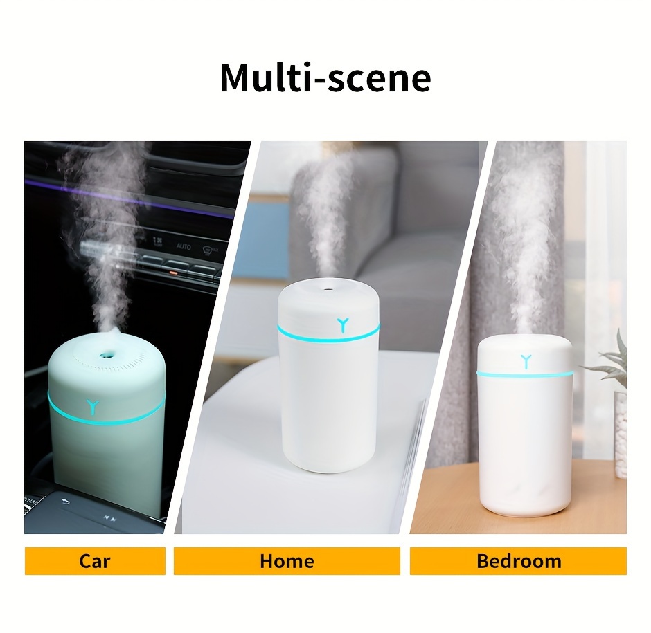 USB Portable Humidifier — 1L Ultrasonic, for Desks, Cars, Travel