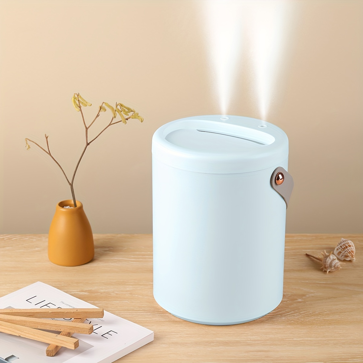 USB Humidifier with Night Light — 101 oz Large-Capacity, Ultrasonic Quiet Desktop Humidifier