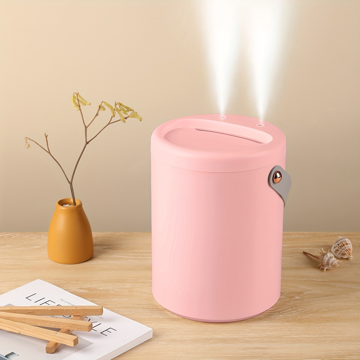 USB Humidifier with Night Light — 101 oz Large-Capacity, Ultrasonic Quiet Desktop Humidifier