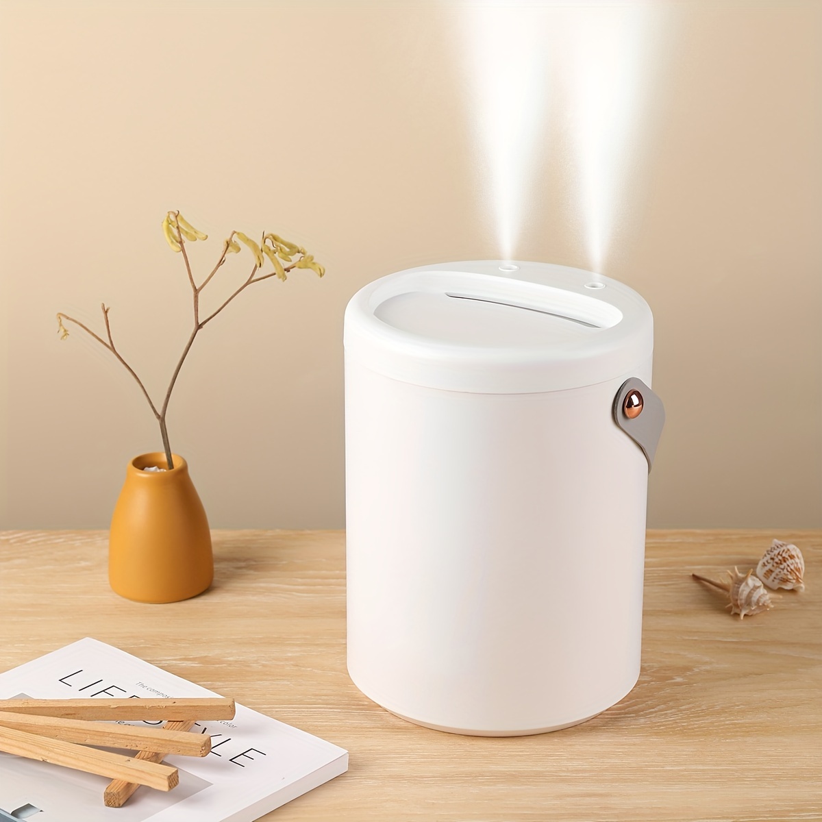 USB Humidifier with Night Light — 101 oz Large-Capacity, Ultrasonic Quiet Desktop Humidifier