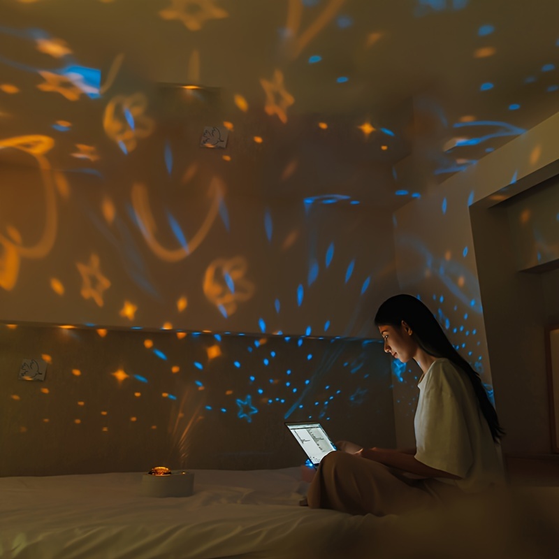Starry Sky Projection Humidifier – USB-Rechargeable, 1L Large Capacity