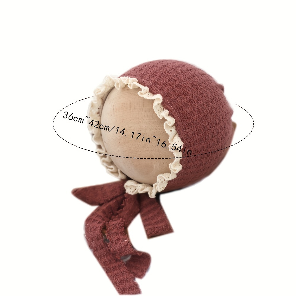 Silk-Lined Waffle-Knit Newborn Photography Hat