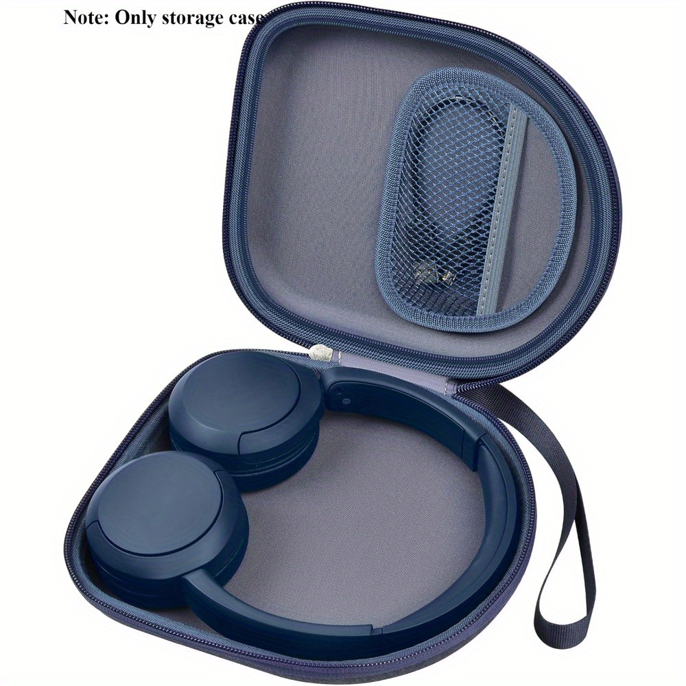 Sony WH-CH520 Headphone Protective Case — EVA Shockproof & Water-Resistant Carry Pouch (Black / Beige)