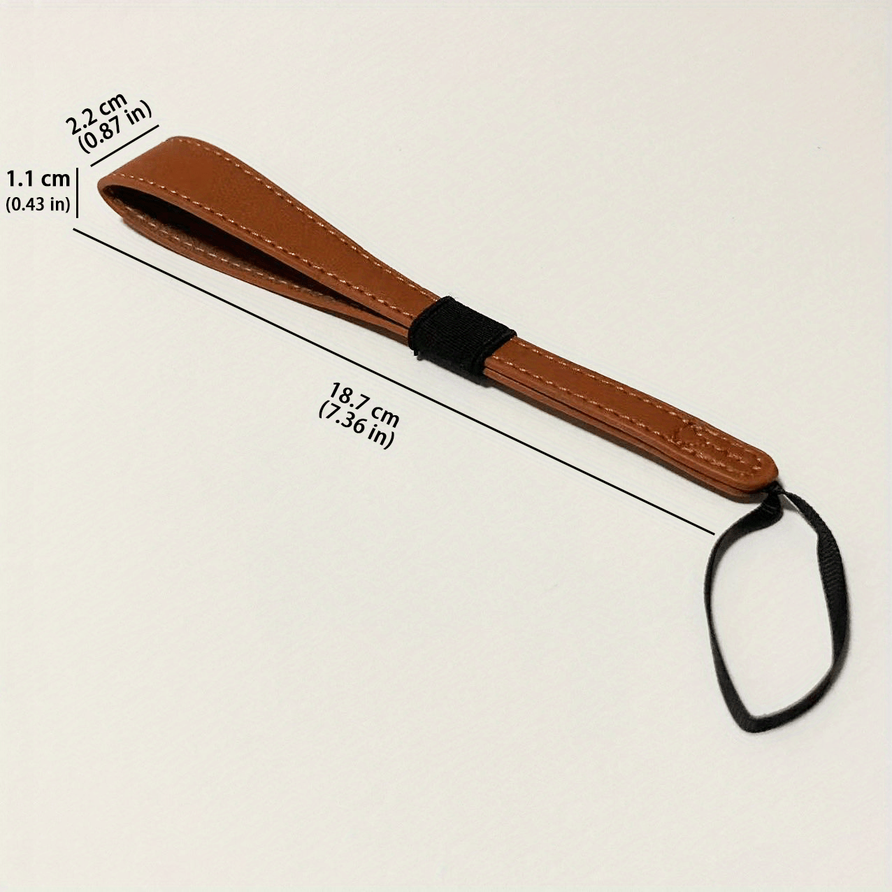 Retro PU Leather Camera Wrist Strap — Quick-Release Design