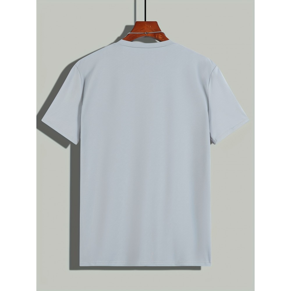 Men's Teddy Bear Print Short Sleeve T-Shirt