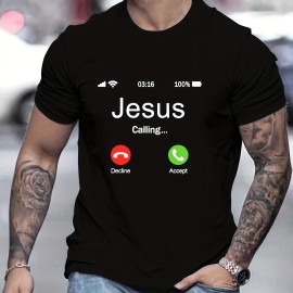 Jesus Calling Men's 100% Cotton Crew Neck T-Shirt