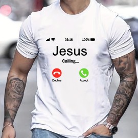 Jesus Calling Men's 100% Cotton Crew Neck T-Shirt