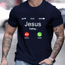 Jesus Calling Men's 100% Cotton Crew Neck T-Shirt