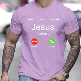 Jesus Calling Graphic Tee for Men – 100% Polyester
