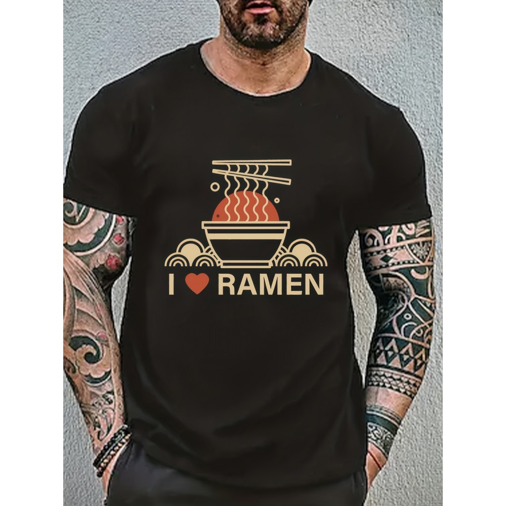Men's Ramen Lover Graphic T-Shirt – Recycled Polyester