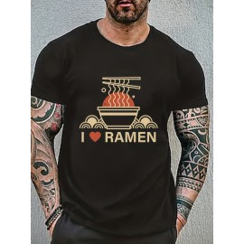 Men's Ramen Lover Graphic T-Shirt – Recycled Polyester
