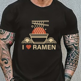 Men's Ramen Lover Graphic T-Shirt – Recycled Polyester