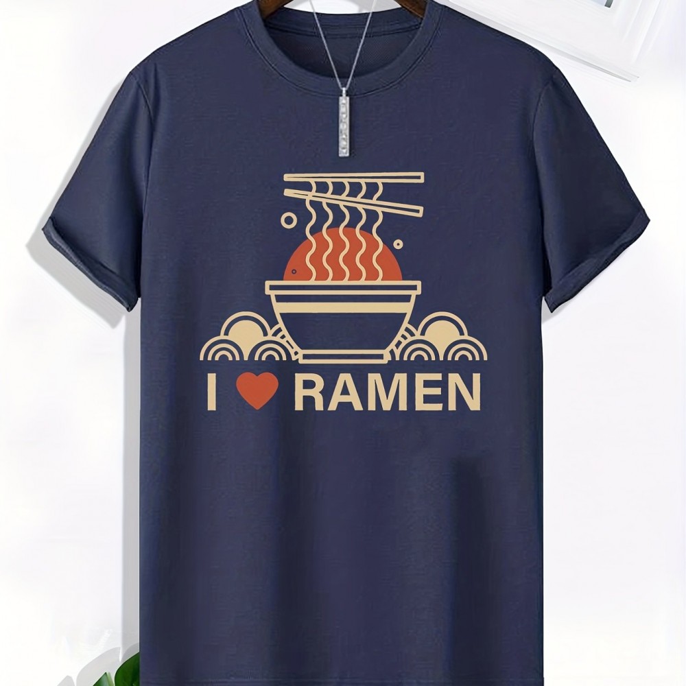 Men's Ramen Lover Graphic T-Shirt – Recycled Polyester