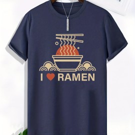 Men's Ramen Lover Graphic T-Shirt – Recycled Polyester