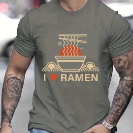 Men's Ramen Lover Graphic T-Shirt – Recycled Polyester