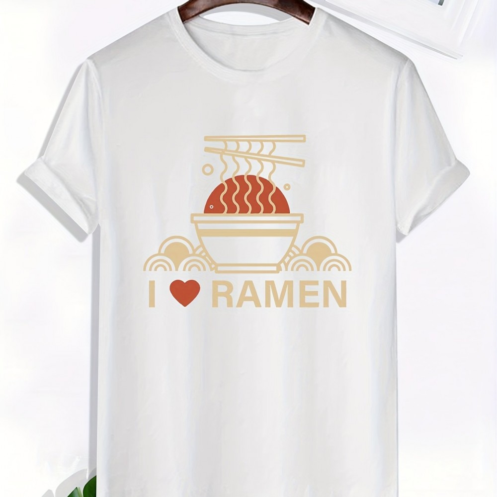 Men's Ramen Lover Graphic T-Shirt – Recycled Polyester