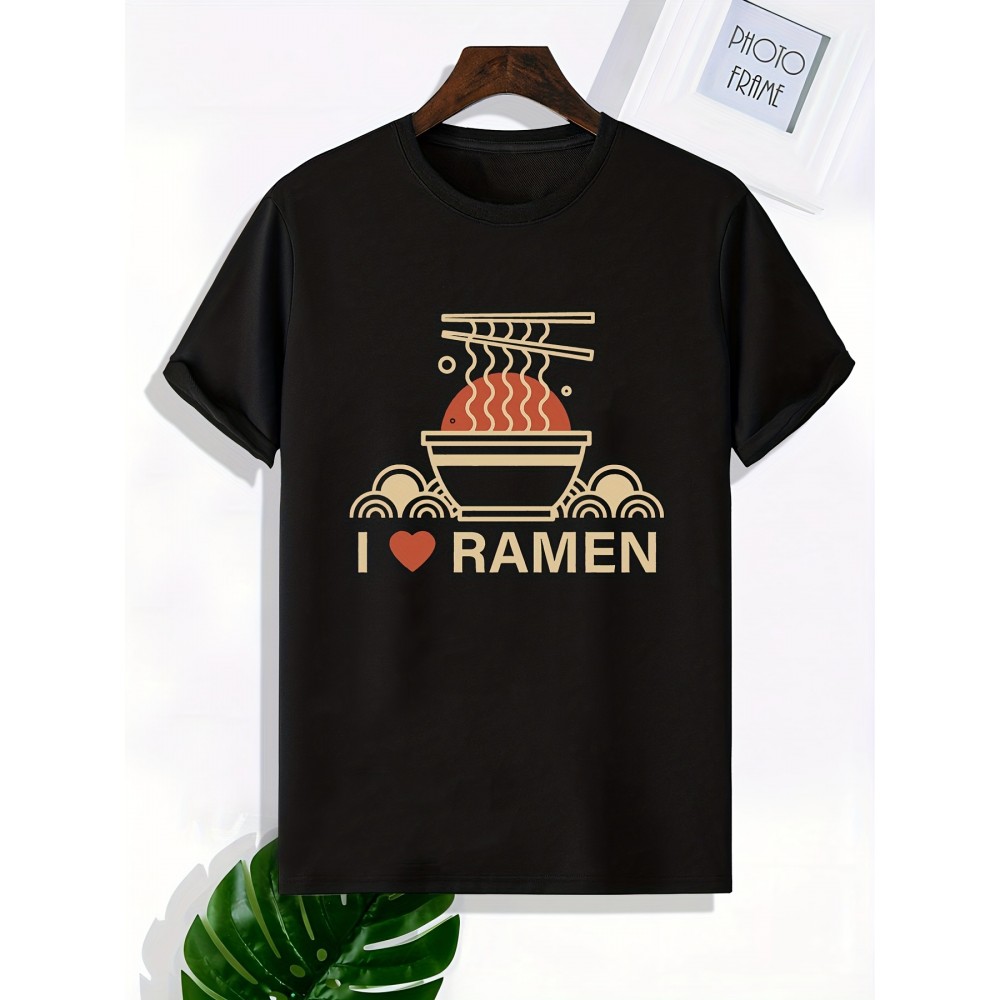 Men's Ramen Lover Graphic T-Shirt – Recycled Polyester