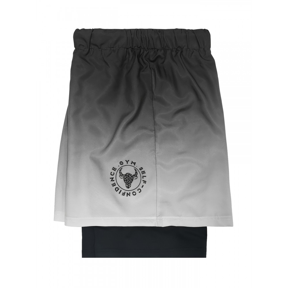 Men's 2-in-1 Sports Shorts w/ Inner Zipper Pocket