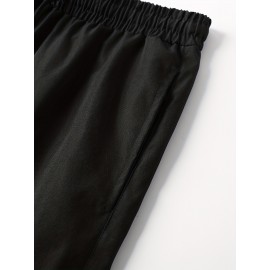 Men's Quick-Dry Chevron Polyester Shorts – Drawstring Waist
