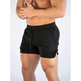 Men's Quick-Dry Stretch Polyester Workout Shorts