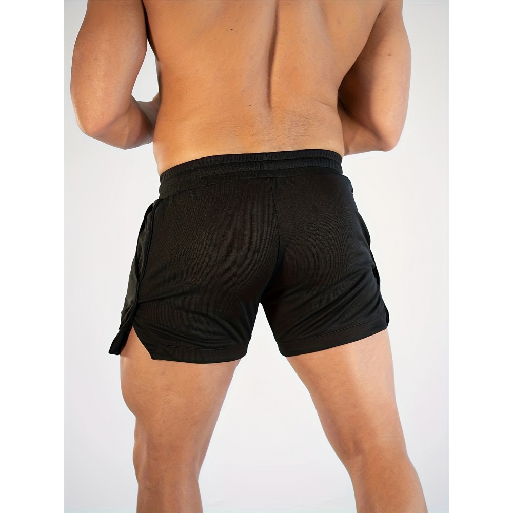 Men's Quick-Dry Stretch Polyester Workout Shorts