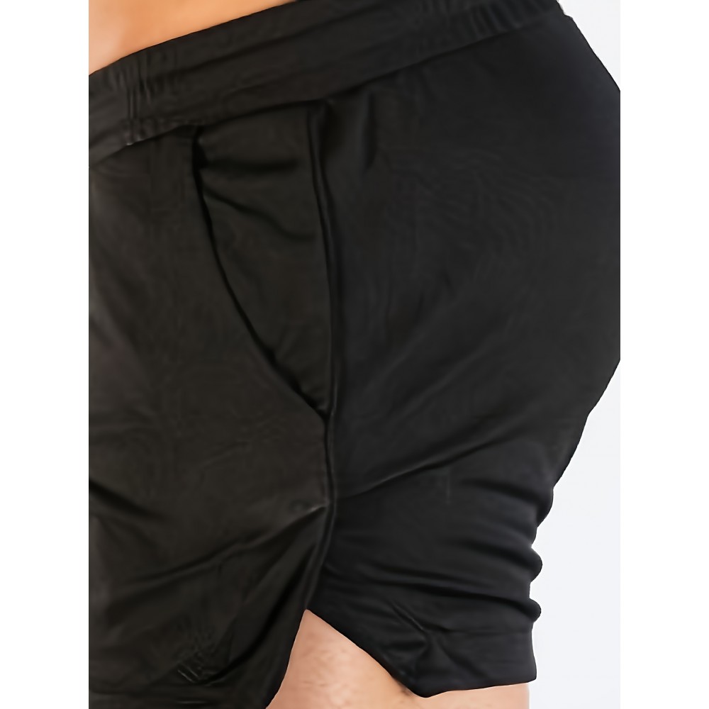 Men's Quick-Dry Stretch Polyester Workout Shorts