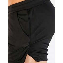 Men's Quick-Dry Stretch Polyester Workout Shorts