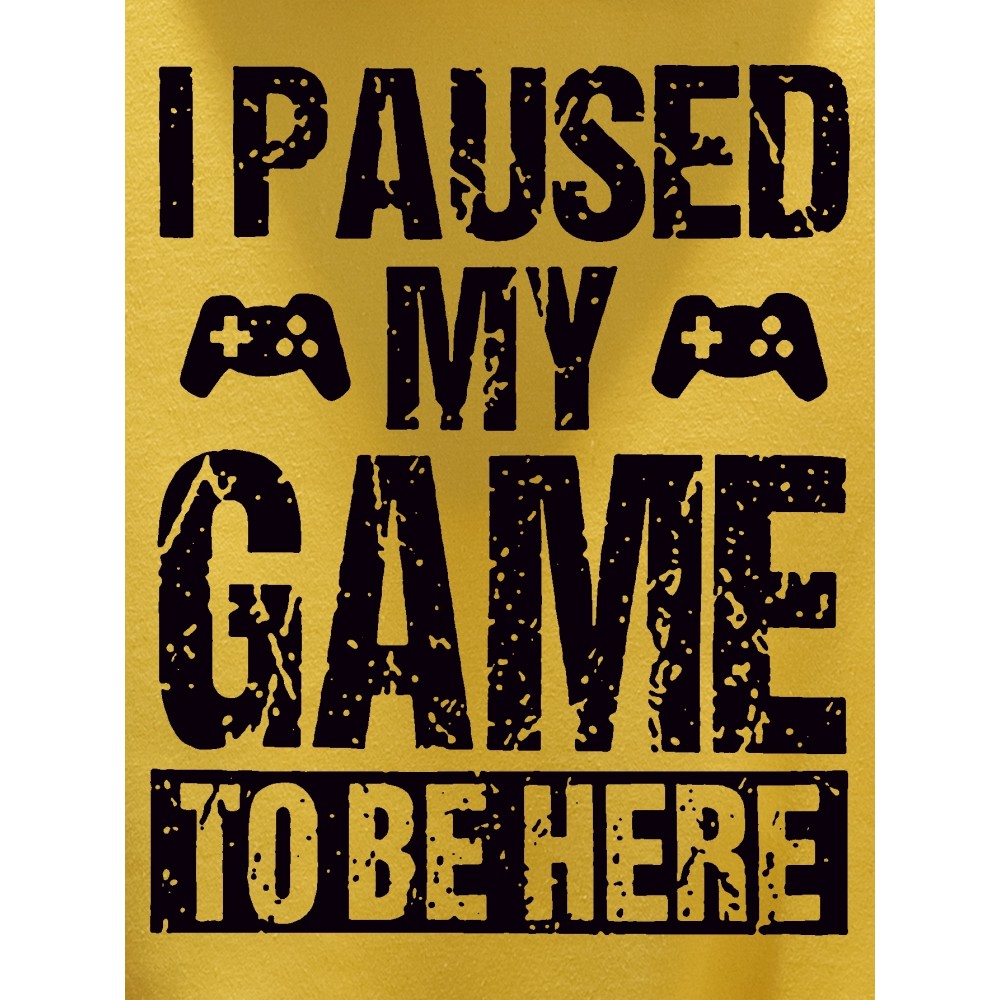 'I Paused My Game' Funny Hoodie for Men – Polyester Pullover
