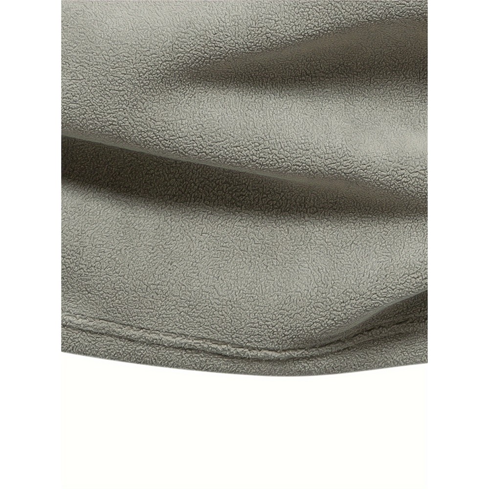 Men's Corduroy Zip-Up V-Neck Sweatshirt - Polyester