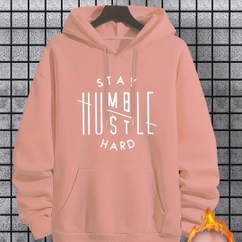 Stay Humble & Hustle Hoodie – Men's Polyester Pullover
