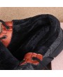 男士帆布低帮运动鞋——加绒内里、系带设计