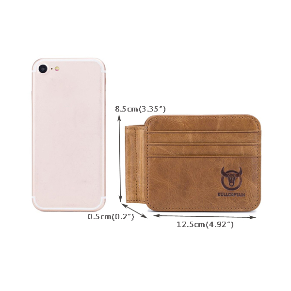 Bullcaptain RFID 三折钱包展开图