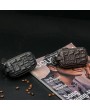 男士复古PU皮革钥匙包钱包(拉链款)