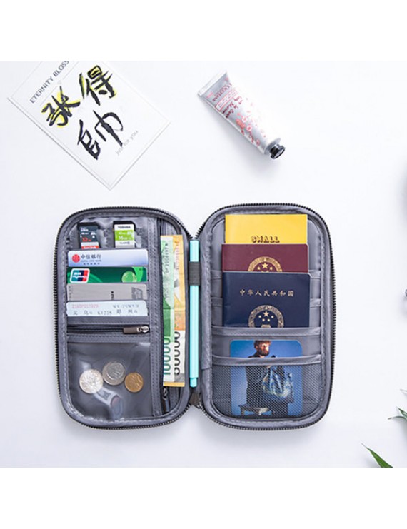 女士旅行卡包(带拉链储物功能)