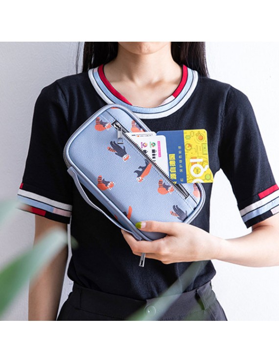 女士旅行卡包(带拉链储物功能)