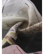 波西米亚风花卉长裙 - V领长袖