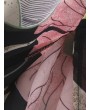波西米亚风花卉长裙 - V领长袖