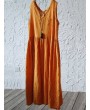 女士无袖棉麻A字连衣裙——夏季款