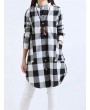 女士苏格兰格纹纯棉纽扣衬衫
