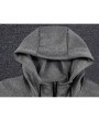 男士速干连帽运动夹克——修身款聚酯纤维
