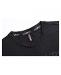 男士字母印花涤纶运动上衣——修身剪裁,速干面料